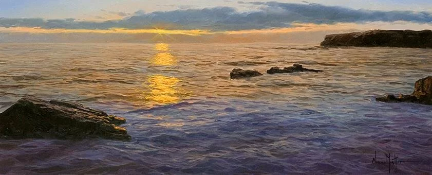 Живопись маслом картины современных художников морской пейзаж